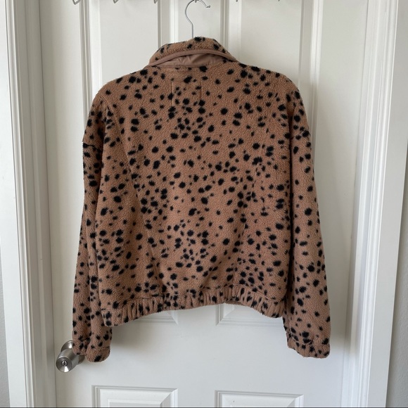 Abercrombie leopard cheetah fleece jacket xs - Picture 5 of 5